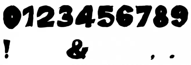 Hungry Font OTHER CHARS