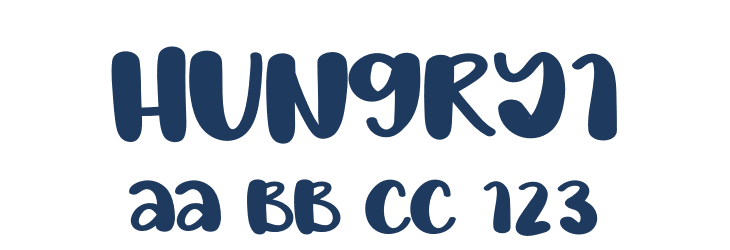 Hungry1 Font Preview