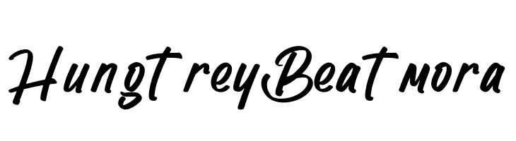 Hungtrey Beatmora  Скачать бесплатные шрифты