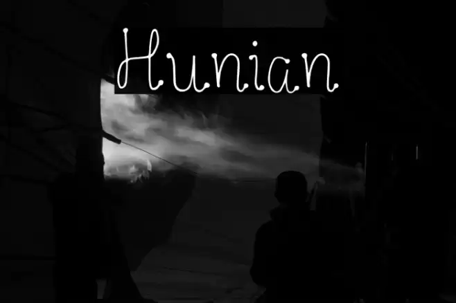 Hunian Font examples