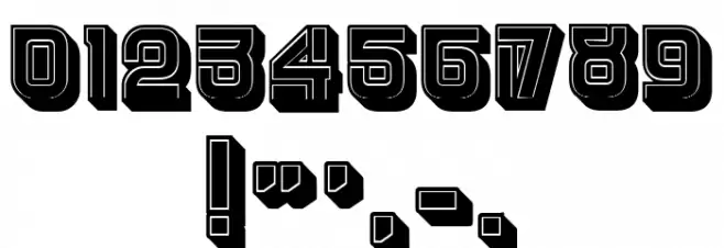 Hunk Filled Regular Font OTHER CHARS