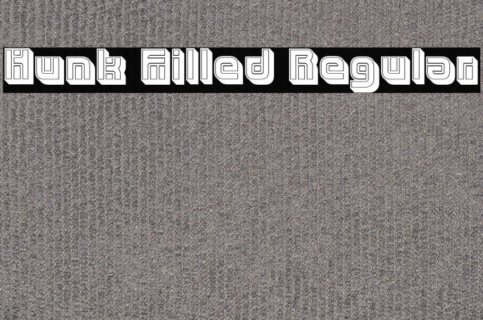 Hunk Filled Regular Example 1