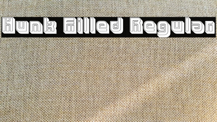 Hunk Filled Regular Example 3