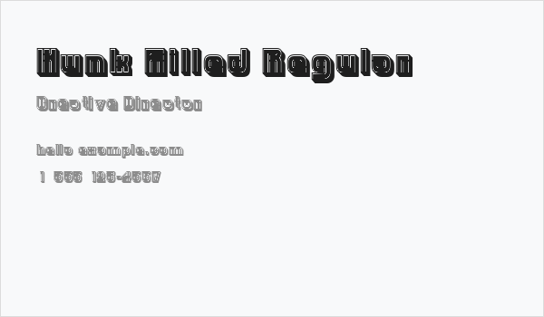 Hunk Filled Regular Business Card