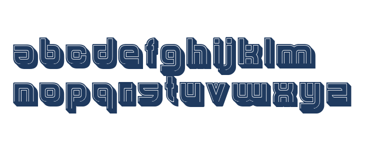 Hunk Filled Regular Lowercase