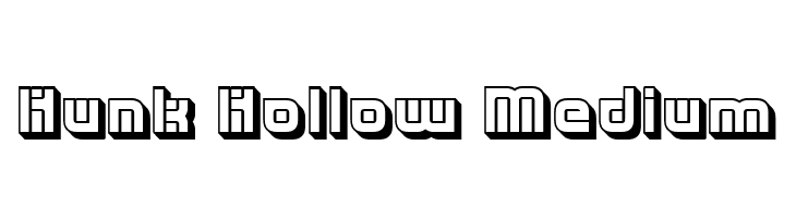 Hunk Hollow Medium  नि: शुल्क फ़ॉन्ट्स डाउनलोड