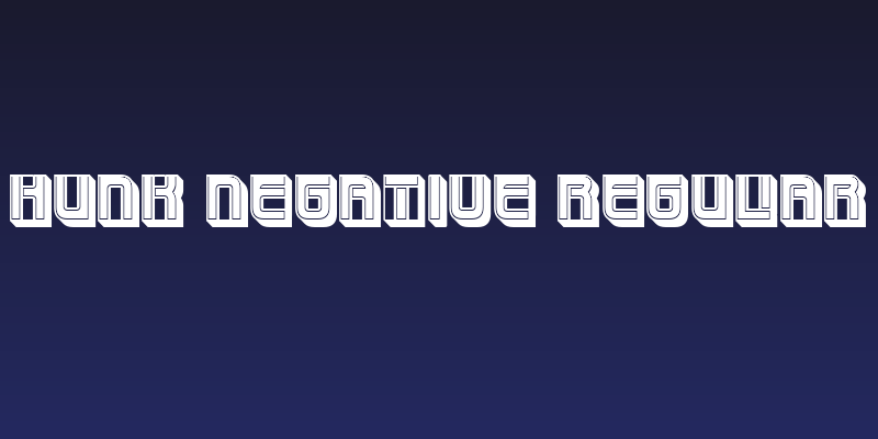 Hunk Negative Regular Social Header
