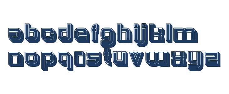 Hunk Negative Regular Lowercase
