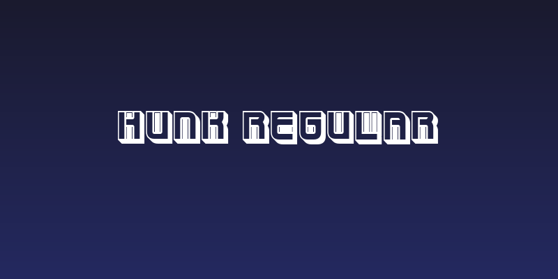 Hunk Regular Social Header