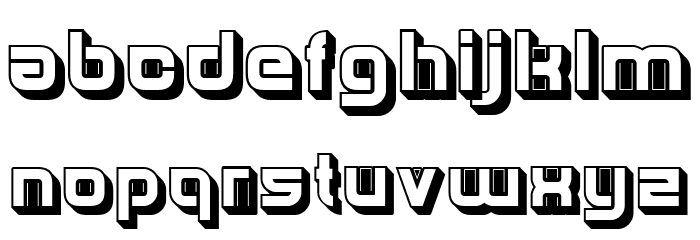 Hunk Regular Font LOWERCASE