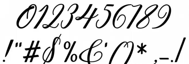 Hunkydory Font OTHER CHARS
