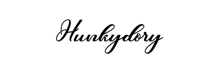 Hunkydory  フリーフォントのダウンロード