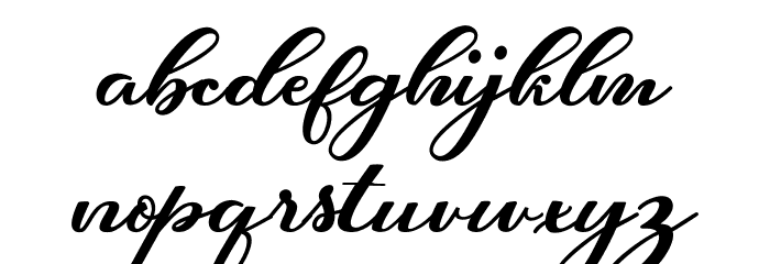 Hunkydory Font LOWERCASE