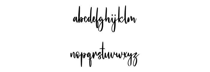 Hunnyflash Free Regular Font LOWERCASE