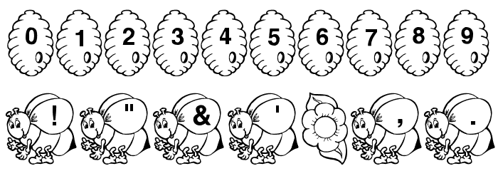 Hunny's Bees Font OTHER CHARS