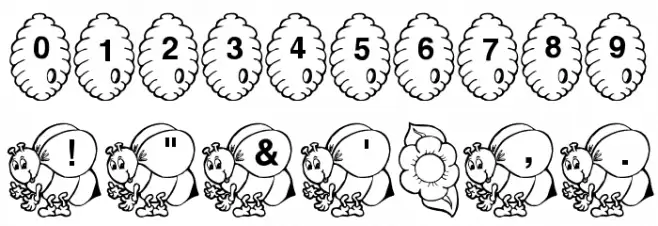 Hunny's Bees Font OTHER CHARS