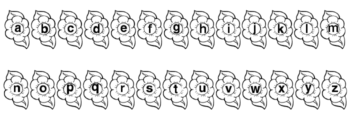 Hunny's Bees Font LOWERCASE