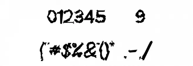 Hunster Monster Font OTHER CHARS