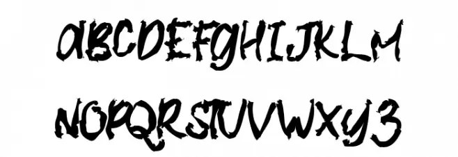 Hunster Monster フォント 大文字