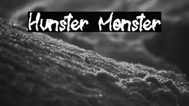 Hunster Monster Font examples