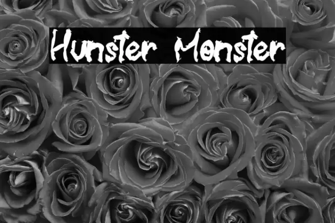 Hunster Monster Font examples