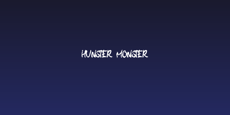 Hunster Monster Social Header