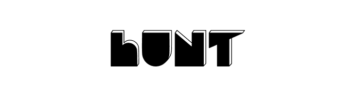 Hunt  नि: शुल्क फ़ॉन्ट्स डाउनलोड
