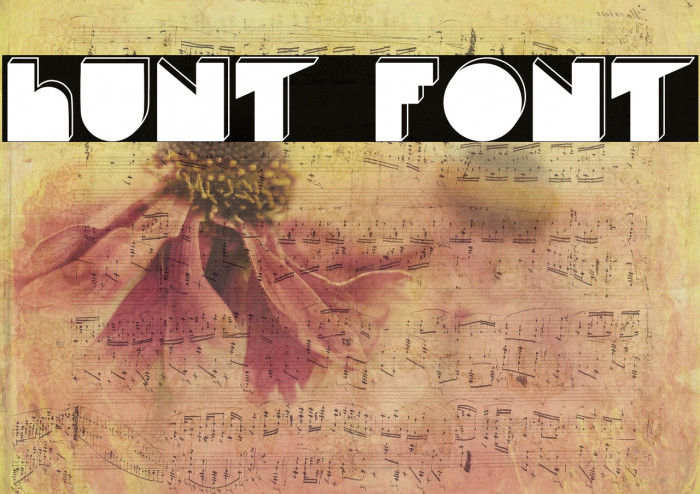 Hunt Font examples