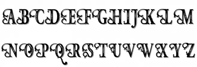 Hunter Heart Free Font Polices MAJUSCULES