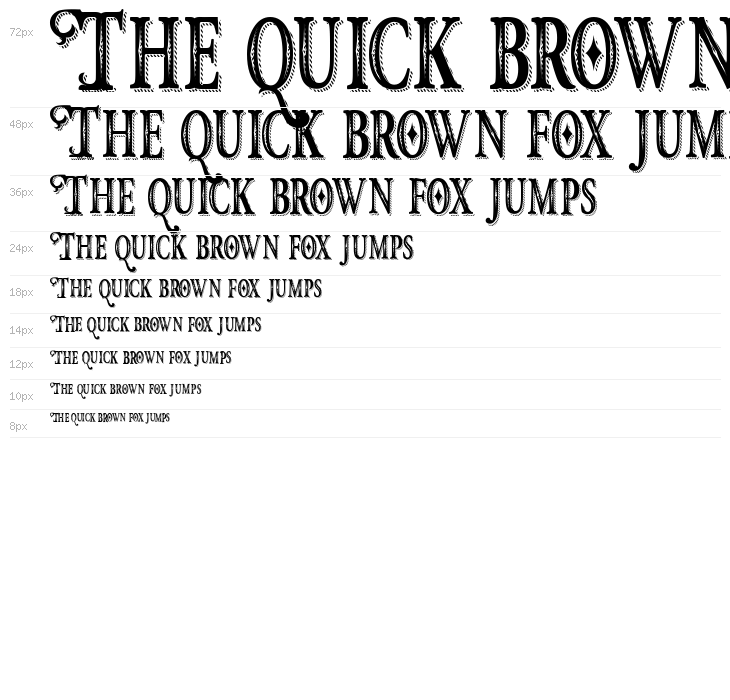 Hunter Heart Free Font Waterfall