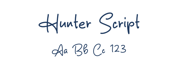 Hunter Script Font Preview