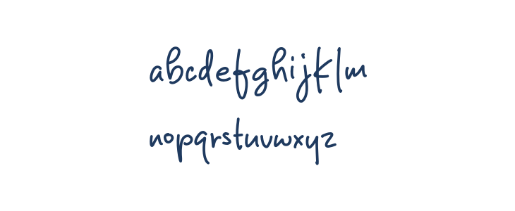 Hunter Script Lowercase