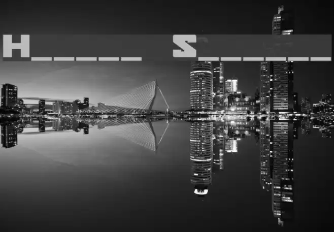 Hunter Squared Font examples