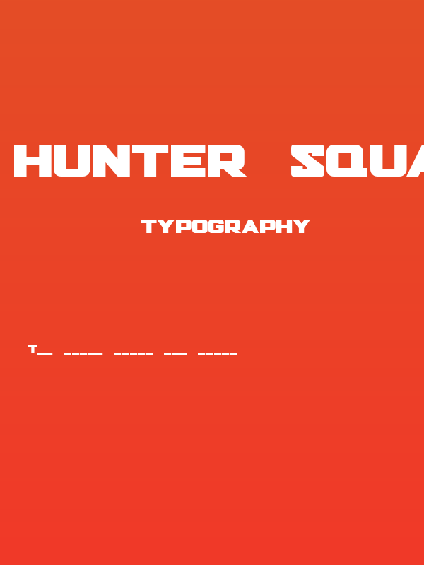 Hunter Squared Poster