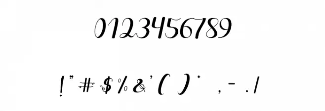 Hunter Font OTHER CHARS