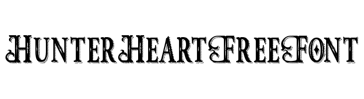 HunterHeartFreeFont  les polices de caractères gratuit tlcharger