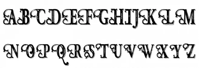 HunterHeartFreeFont Fonte MAIÚSCULAS