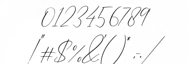 Hunterland Ontime Italic Font OTHER CHARS