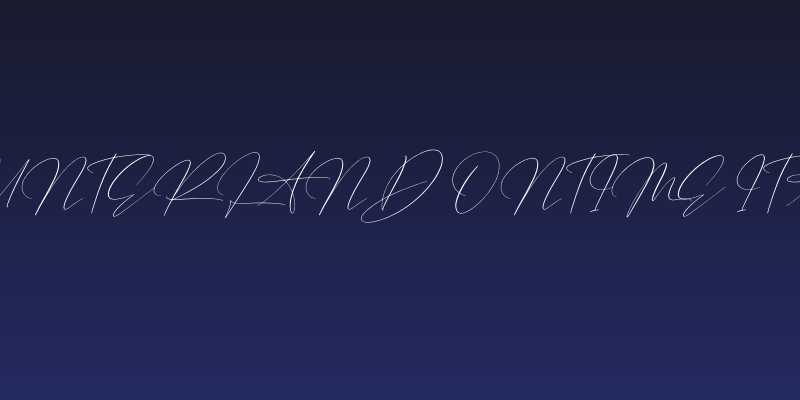 Hunterland Ontime Italic Social Header