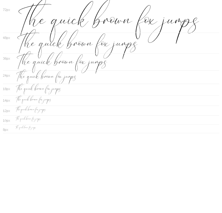 Hunterland Ontime Italic Waterfall