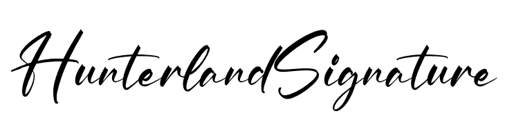Hunterland Signature  baixar fontes gratis