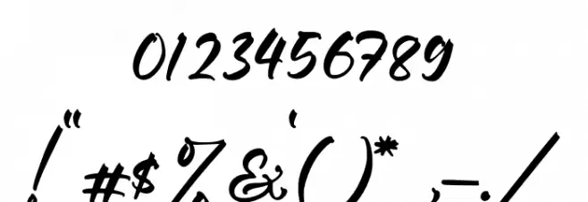 Hunterland Signature Font OTHER CHARS