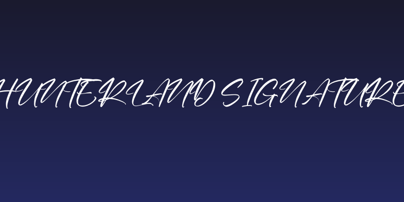 Hunterland Signature Social Header