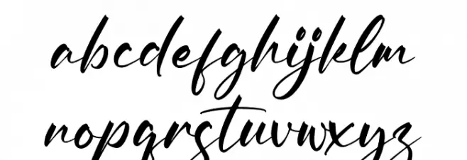 Hunterland Signature Caratteri MINUSCOLO