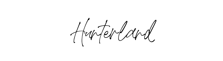 Hunterland  नि: शुल्क फ़ॉन्ट्स डाउनलोड