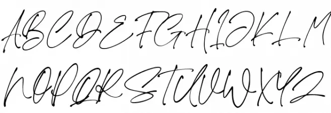 Hunterland Schriftart Groß