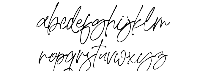 Hunterland Font LOWERCASE