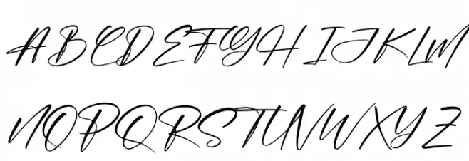 Hunterlost Schriftart Groß