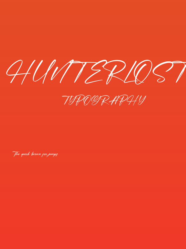 Hunterlost Poster