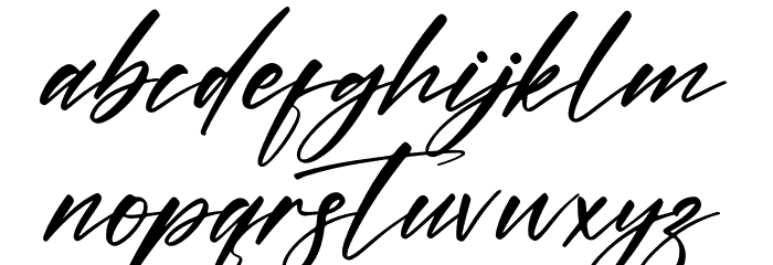 Hunterlost Font LOWERCASE